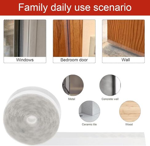 16.4Ft Weather Stripping Silicone Door Seal Strip, 25mm Adhesive Door Draft Stopper Shower Bottom Sealing Strips for Glass Window in Saudi Arabia