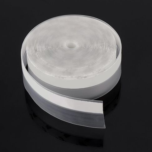 16.4Ft Weather Stripping Silicone Door Seal Strip, 25mm Adhesive Door Draft Stopper Shower Bottom Sealing Strips for Glass Window in Saudi Arabia