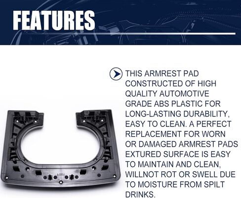 وسادة بديلة لحامل الأكواب في وحدة التحكم المركزية متوافقة مع أجزاء وحدة التحكم المركزية Ford F-150 2004-2014 باللون الرمادي in Saudi Arabia