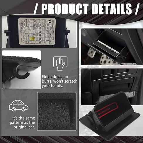 Black ABS Fuse Box, Coin Container Inner Storage Tray, Compatible with Subaru XV Crosstrek Forester Outback Legacy Impreza WRX STI Accessories in Saudi Arabia