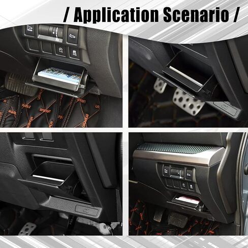 Black ABS Fuse Box, Coin Container Inner Storage Tray, Compatible with Subaru XV Crosstrek Forester Outback Legacy Impreza WRX STI Accessories in Saudi Arabia