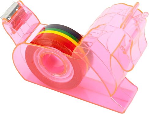 مكتب موزع الشريط، موزع الشريط الصغير مع شريط إعادة تعبئة قوس قزح، موزع الشريط الوردي، موزع شريط واشي، حامل شريط سطح المكتب لطيف وحيد القرن للحرف اليدوية المكتبية والمكتبية in Kuwait