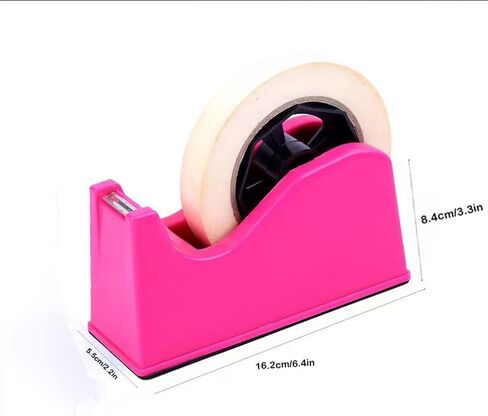 بكرة لاصقة لموزع شريط سطح المكتب (تناسب 1 بوصة و3 بوصة)، لشريط التقنيع، وشريط نقل الحرارة، وشريط الرسامين، وشريط الفريزر وشريط المطبخ (وردي) in Kuwait