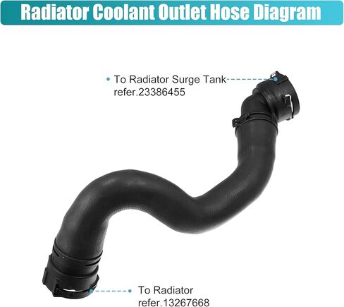 خرطوم منفذ مبرد المبرد X AUTOHAUX 13251435 لسيارة شيفروليه كروز 2011 2012 2013 2014 2015 2016 Eco LT LTZ L LS 1.4L L4 - خرطوم سفلي لمشعاع الغاز in Kuwait