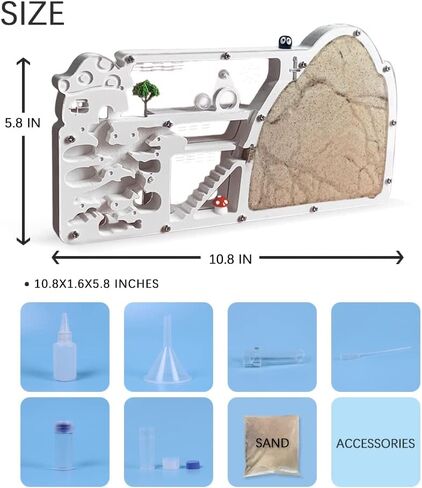 Ant Farm Castle, Ant Farms with Yellow Sand and Tool Kit, Ant Colony Observation Kit, Ant Viewing Habitat Science Kit, Educational & Learning Science Kit for Kids, Adults, Student in Saudi Arabia
