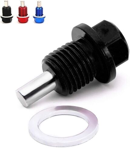 Magnetic Oil Drain Plug Magnetic Sump Drain Nut Oil Drain Bolt (12x1.5,Red) in Saudi Arabia