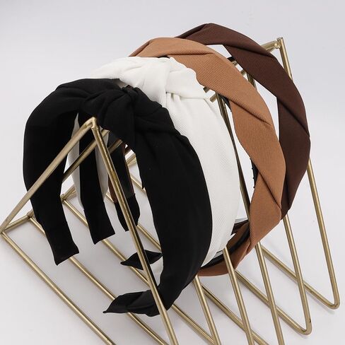 aprince 4 حزمة معقودة عقال مضفر عقال للنساء المألوف مريحة لطيف عصابات للنساء ألوان محايدة المرأة عصابات لإكسسوارات الشعر رقيقة سميكة للنساء الفتيات in Kuwait