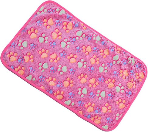 Pet Blanket for Cat & Dog Sleep Mat Bed Cover Soft Warm Blanket for Hamster Puppy and Other Animals (Medium, Black+Pink-2) in Saudi Arabia