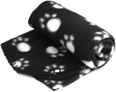 Pet Blanket for Cat & Dog Sleep Mat Bed Cover Soft Warm Blanket for Hamster Puppy and Other Animals (Medium, Black+Pink-2) in Saudi Arabia