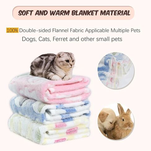1 Pack 3 Colors 23" x 15.5" Small Blanket Soft Warm Fleece Throw Blanket Pet Kitten Blanket Fleece Puppy Blanket Cushion Ultra Light Comfortable Soft Warm Sleep Mat in Saudi Arabia