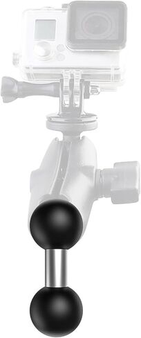 Double 1" Ball Mounts Base Ball Adapter Compatible with RAM Mounts B Size Double Socket Arms, Black 2pcs in Saudi Arabia