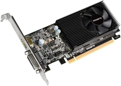بطاقة رسومات الكمبيوتر Gigabyte GeForce GT 1030 GV-N1030D5-2GL منخفضة المستوى 2G in Saudi Arabia