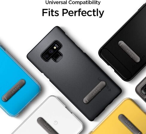 Spigen U100 Universal Kickstand compatible with any cellphone - Black (US PATENT PENDING) in Saudi Arabia