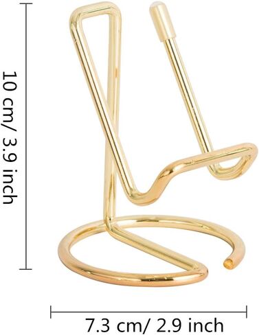 Cell Phone Iron Stand Holder, Rose Gold Universal Portable Tablets Holder, Compatible with All Mobile Phones by HubHnb (Golden) in Saudi Arabia