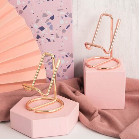 Cell Phone Iron Stand Holder, Rose Gold Universal Portable Tablets Holder, Compatible with All Mobile Phones by HubHnb (Golden) in Saudi Arabia