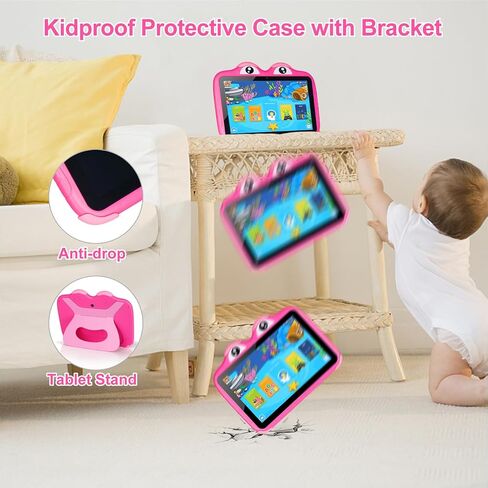 Kids Tablet 10.1 Inches Tablet for Kids, Android 11 64GB Tablets for Kids with Case, Google Play, YouTube, Dual Camera, WiFi, Bluetooth, Apps Pre-Installed, Education, Parent Control (Blue) in Saudi Arabia