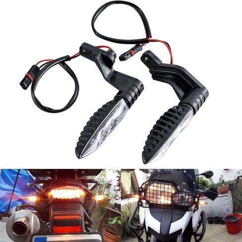 TUINCYN Motorcycle Turn Signal Light Front LED Blinkers Indicators Compatible With BMW F650GS F700GS F800G F800R F800S F800ST HP2 Sport K1200R K1300R R1200GS R1200R G310GS G310R Amber(2 Pack) in Saudi Arabia