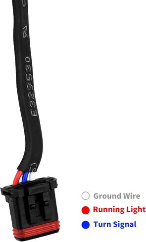 YHMTIVTU دراجة نارية الجبهة مضاءة تنفيس زخرفة LED بدوره إشارة صالح لهوندا GL1800 الذهب الجناح 2018-2021 كروم in Kuwait