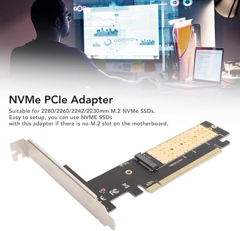 محول Pomya M.2 NVME إلى PCIe 3.0x16، بطاقة توسيع NVME SSD إلى PCIe لمفتاح M.2 M 2280 2260 2242 2230 مم SSD، يدعم فتحات PCI Express X16 in Kuwait