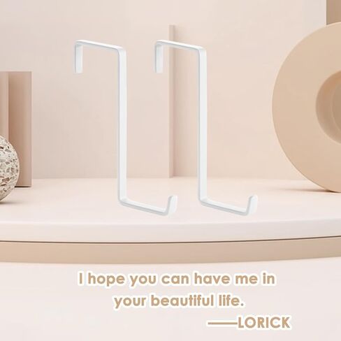 Over The Door Hooks for Hanging, 6 Pack Z-Shaped Door Hanger Hooks, Suitable for 13/8" and 13/4"Thick Door, White Door Hooks for Bathroom, Kitchen, Hanging Towels, Clothes, Coat, Bag in Kuwait