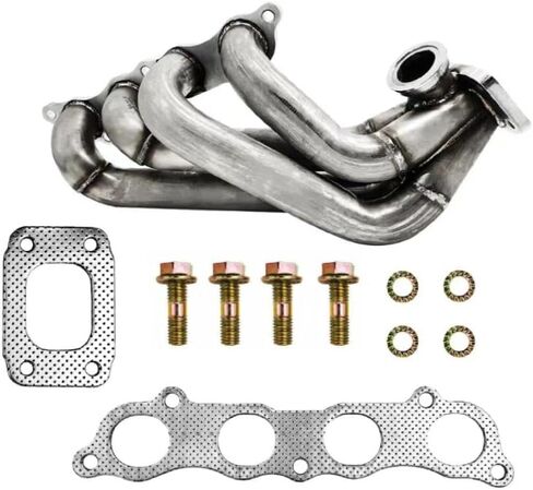 HPMFK20SWT311G اللفاف الجانبي متساوي الطول T3 مشعب توربو من الفولاذ المقاوم للصدأ يناسب 2002-2011 Honda Civic Si Acura Base/Type-S K20 محرك استبدال مشعب عادم المحرك HP-MF-K20-SWT3-11G in Kuwait