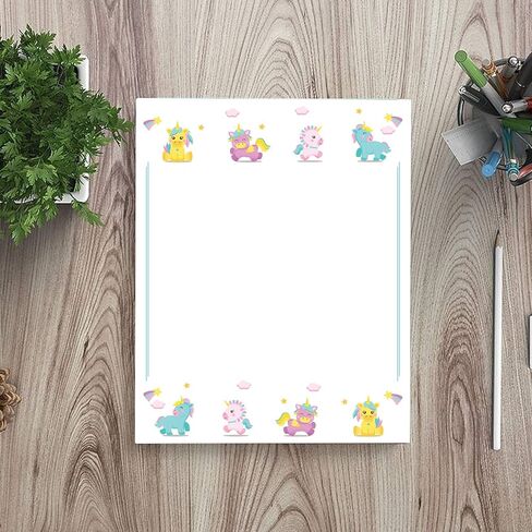 Stationery Writing Paper - 100 Set Floral Letter Notes for DIY Invitation Kit - Perfect Invitations for Bridal Shower, Birthday, Wedding, Engagement Party, VIP, and All Occasions - Green Nature Design in Kuwait