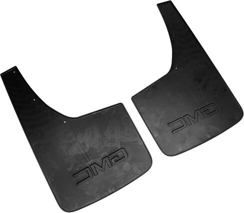 GM Accessories 22894868 Rear Flat Splash Guards in Black with GMC Logo in Saudi Arabia