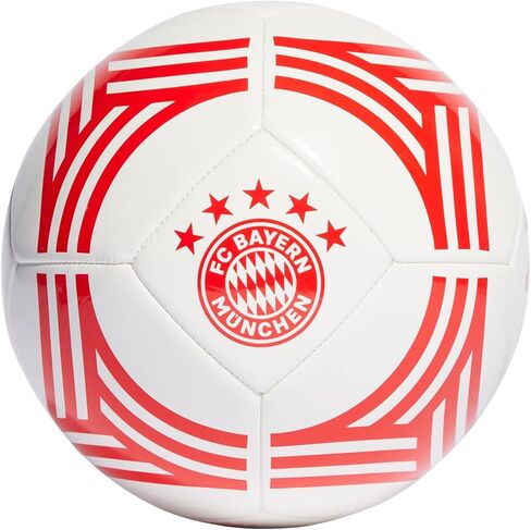 adidas FC Bayern Munich Home Club Ball IA0919, Unisex, Soccer Ball, White/Red, 5 in Saudi Arabia