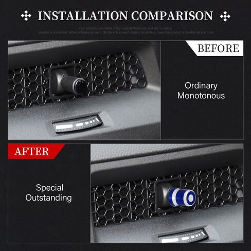 LECART for Honda Civic Accessories Bling 11th Gen 2022 2023 2024 Air Vent Knob Covers Glitter Car Interior Decoration Trims Metal Decal Cover Stickers 4 Pcs in Saudi Arabia