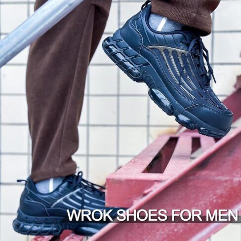 Steel Toe Shoes for Men Lightweight Comfortable Safety Shoes for Men Indestructible Work Shoes for Construction in Saudi Arabia
