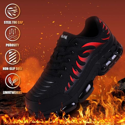 Steel Toe Shoes for Men Lightweight Comfortable Safety Shoes for Men Indestructible Work Shoes for Construction in Saudi Arabia