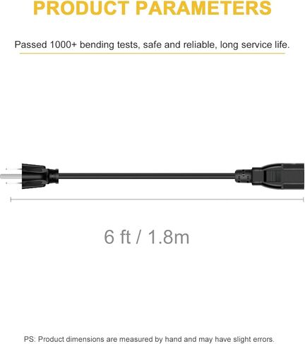 AC Power Cord for Instant Pot Electric Pressure Cooker, Power Quick Pot, Rice Cooker, Smart Power Cooker, Soy Milk Maker, and More Kitchen Appliance Replacement 3 Prong Power Cable in Saudi Arabia