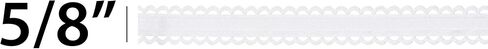 Offray 5/8" Wide Options Sheer Craft and Decorative Ribbon, 9 Total Feet, White in Saudi Arabia