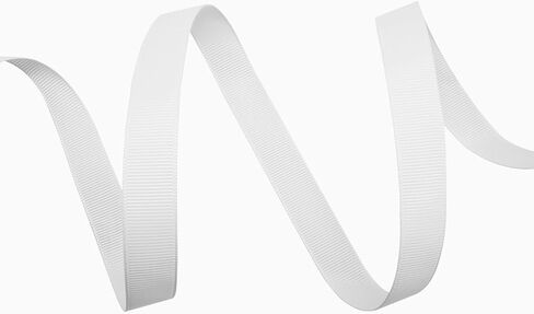 5/8 inch White Grosgrain Ribbon 50 Yards for Gift Wrapping Weddings DIY Floral Decor Sewing & More in Saudi Arabia