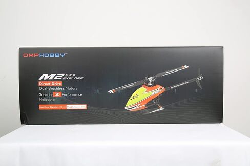 OMPHOBBY M2 استكشف طائرة هليكوبتر RC للبالغين 6CH طائرات هليكوبتر RC مع جهاز تحكم في الطيران قابل للتعديل، طائرة ثلاثية الأبعاد تعمل بالتحكم عن بعد في الهواء الطلق إصدار جديد BNF (بدون وحدة تحكم-برتقالية) in Kuwait