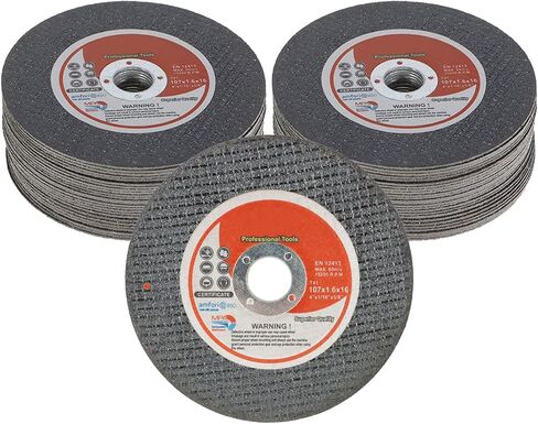 50 حزمة من عجلات القطع مقاس 4 بوصة مقاس 4 × 1/16 × 5/8 بوصة مناسبة لقطع الفولاذ والمعادن الحديدية in Saudi Arabia
