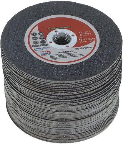 50 حزمة من عجلات القطع مقاس 4 بوصة مقاس 4 × 1/16 × 5/8 بوصة مناسبة لقطع الفولاذ والمعادن الحديدية in Saudi Arabia