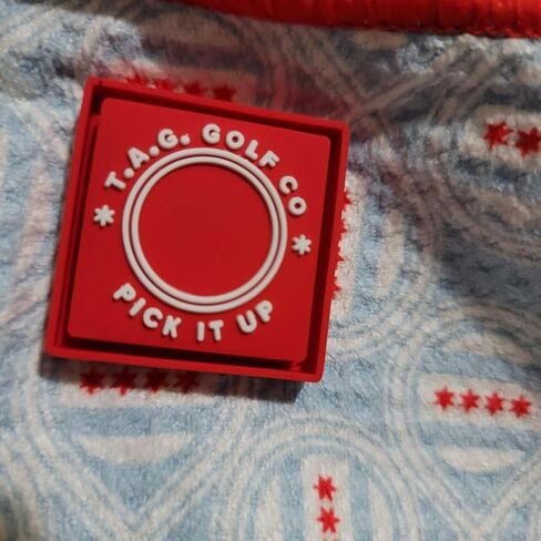 TAG Golf Co Small Magnetic Golf Towel - Perfect Size for Pocket - 6 x 6 -Golf Ball Cleaner - Portable - Hometown Series - Sidekick Chicago in Kuwait