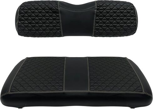 XUANYUDG0769 Golf Cart Front Seat Covers for EZGO TXT 1994-2013 OEM Seat Cushion, Adjustable Buckles/No Stapler Required, Black/Green/Red/Blue in Kuwait