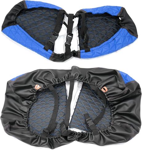 XUANYUDG0769 Golf Cart Front Seat Covers for EZGO TXT 1994-2013 OEM Seat Cushion, Adjustable Buckles/No Stapler Required, Black/Green/Red/Blue in Kuwait