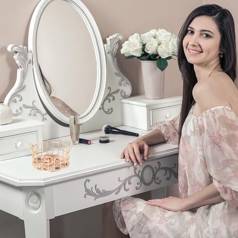 حامل مشبك مشبك ذهبي وردي، ملحقات مكتبية شبكية، منظم موزع معدني للمكتب، منظم أدراج المكتب، لوازم مكتبية صغيرة للمكتب المدرسي والمنزل، قطعتان in Kuwait