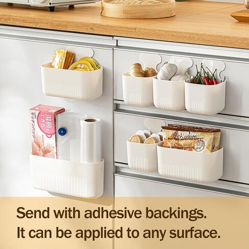 MORNITE Fridge Magnetic Cup Storage Rack, Magnetic Locker Organizer for Pen, Holder for Laundry, Board, Desks, Dresser, White in Saudi Arabia
