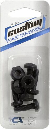 Custom Accessories 93342 Black Nylon License Plate Fastener in Kuwait