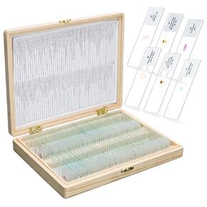 Labvida 50PCS Prepared Microscope Slides, Microbiology Specimen Slides for Kids, Adults LVQ091 in Kuwait