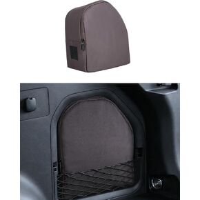 For 2026 Toyota RAV4 Hybrid&Plug-in Hybrid 600D Wear-Resistant Oxford Fabric Trunk Organizer Pocket Bag, Trunk Cubby Storage Bag, Cargo Side Pocket, RAV4 Trunk Upgrade Interior Accessories Black-Brown in Kuwait