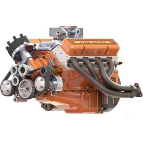 V8-OHV-44 PRO Engine Metal Assembly Model Premium Bundle, 1/6 Scale CNC Mechanical Structure Kit with Aluminum Display Base and Cooling Accessories for Adult Craft Hobby in Kuwait