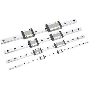 MGN15 L from 100-800mm Miniature Linear Rail Slide 1Pcs MGN Linear Guide + 2Pcs MGN Black Block(MGN15C,450mm) in Kuwait