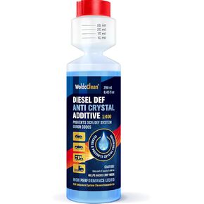 معالجة كريستال WoldoClean DEF 1:400 فائقة التركيز 8.45 أونصة سائلة - منظف SCR مضاف لسائل عادم الديزل، يعالج 26.4 جالونًا، ما يصل إلى 5 عبوات خزان in Kuwait
