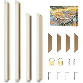 مجموعة قضبان نقالة من القماش DIY مقاس 60.96 سم × 76.2 سم، طقم إطار من القماش الخشبي بطول 1.25 سم، صنع في الولايات المتحدة الأمريكية، للرسم الزيتي، وفنون الحائط، وإكسسوارات الصور ذات الإطار الخشبي، سهلة التجميع in Kuwait