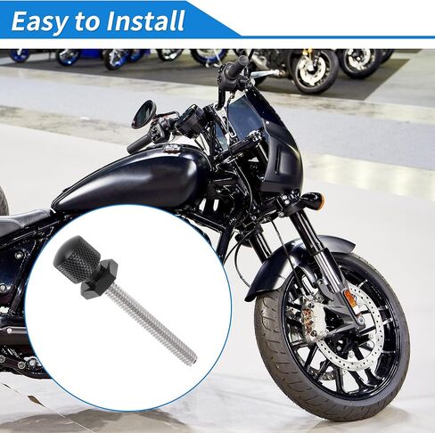 Windshield Bolts for Harley Davidson Touring Street Glide/Street Glide Specials 14-24 1 Pc Long Bolt 2 Pcs Short Bolts Aluminum Alloy Black in Kuwait